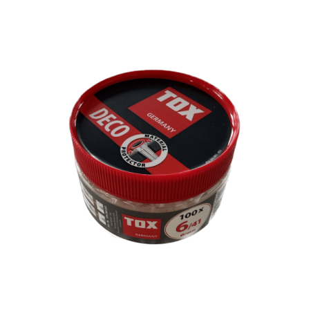 Dibluri si Suruburi - Dibluri plastic fără șurub Tox Deco 6x41 mm, 190 bucăți