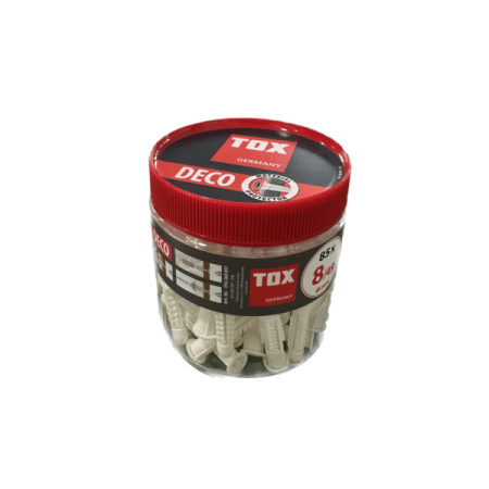 Dibluri si Suruburi - Dibluri plastic fără șurub Tox Deco 8x49 mm, 85 bucăți