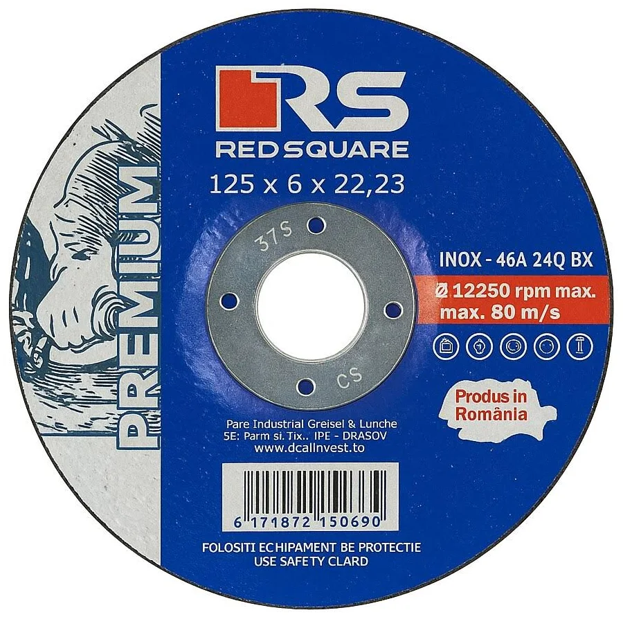 Scule si Unelte - Disc debitare Red Square Premium Plus 125*6