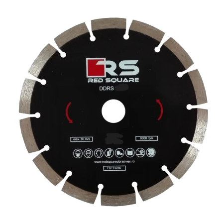 Scule si Unelte - Disc diamantat segmentat pentru debitare beton,Red Square, 115 x 22.23 x 2 mm