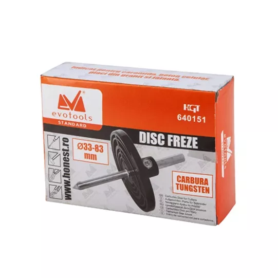 Accesorii Scule Electrice - Disc pentru freze cu carbura de tungsten D 33-83 mm - Evotools
