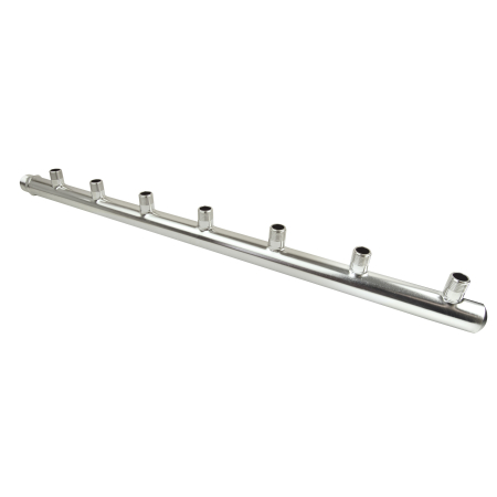 Distribuitori - Colectori - Distribuitor 7 circuite din INOX pt apa calda/apa rece recomandat inclusiv pt conectarea contoarelor de apa
