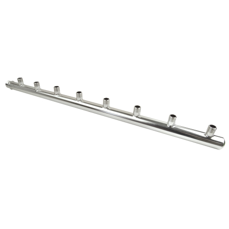 Distribuitori - Colectori - Distribuitor 8 circuite din INOX pt apa calda/apa rece recomandat inclusiv pt conectarea contoarelor de apa