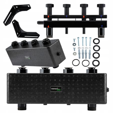 Termice - DISTRIBUITOR GRUPURI DE POMPARE CU BUTELIE DE EGALIZARE INCORPORATA DN25 IZOLAT 2 CIRCUITE