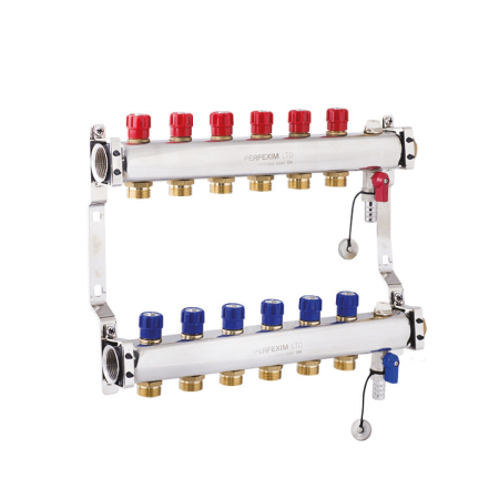 Distribuitori - Colectori - Distribuitor Radiatoare / Apa Potabila 9 Circuite INOX