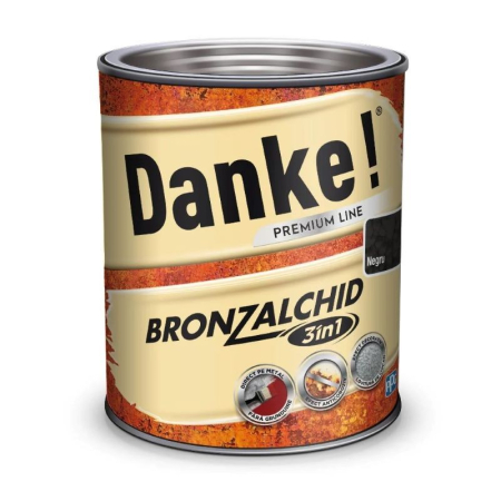 Lacuri si vopsele - Email pentru metal DANKE Bronzalchid 3in1, argintiu, 2.5 l