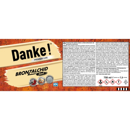 Email pentru metal DANKE Bronzalchid 3in1, gri, 0.75 l [2]