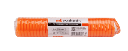Furtun aer comprimat, Evotools, 10 m, spiralat, 8 bar, 5/8 inch, cuple rapide [3]