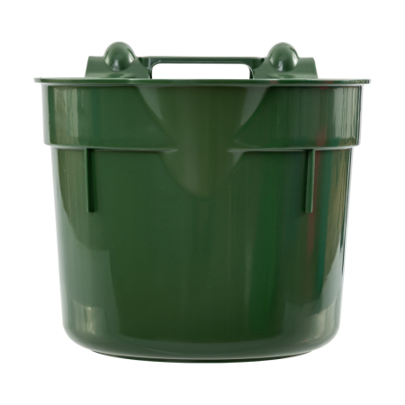 Găleată de hrănire, cu suport pentru suspendare, formă cilindrică, verde închis, 8 litri [2]