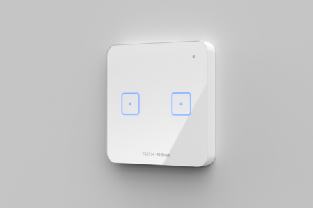 Întrerupător dublu Alb/Negru SINUM Single [3]