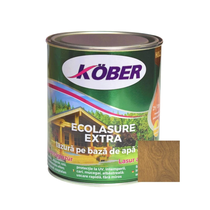 Lacuri si vopsele - Lac pentru lemn ecolasure extra,alun 0.75L IG8284-C0.75L