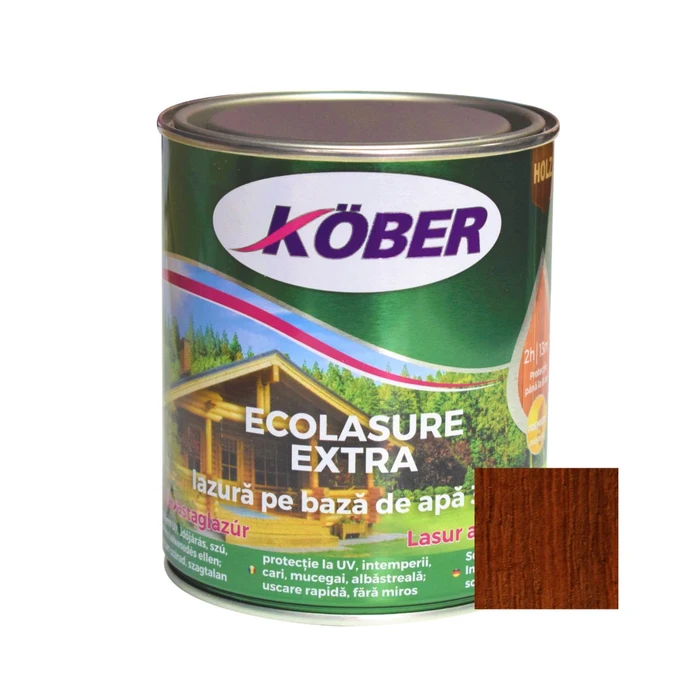 Lacuri si vopsele - Lac pentru lemn ecolasure extra,castana 0.75L IG8285-C0.75L