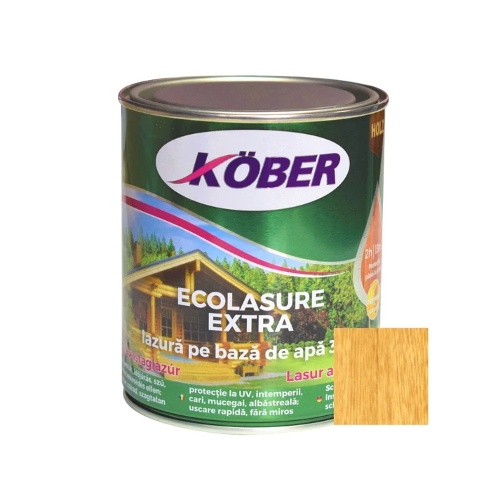 Lacuri si vopsele - Lac pentru lemn ecolasure extra,stejar deschis 0.75L IG8298-C0.75L