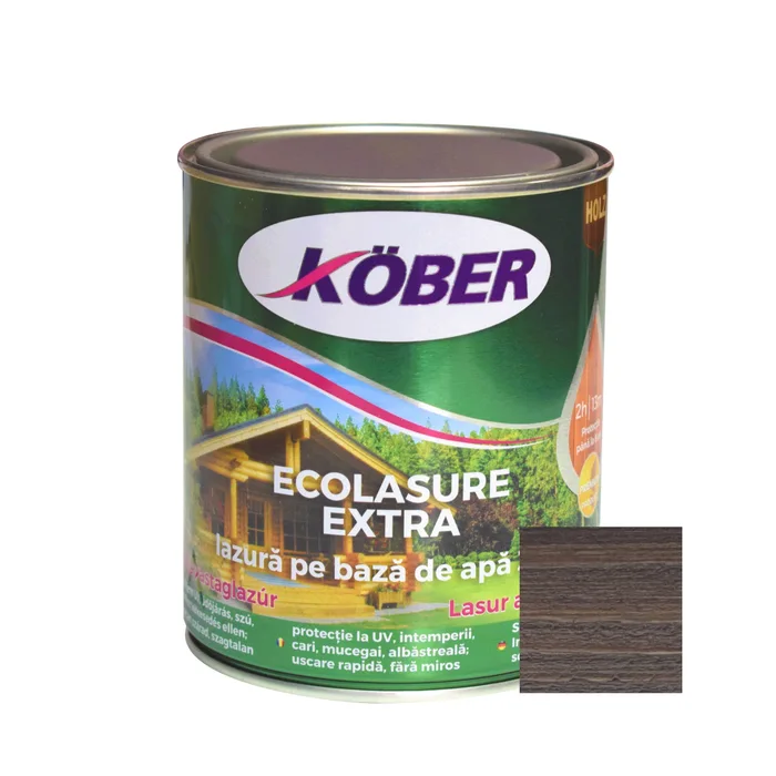 Lacuri si vopsele - Lac pentru lemn ecolasure extra,stejar gri 0.75L IG8298-C0.75L
