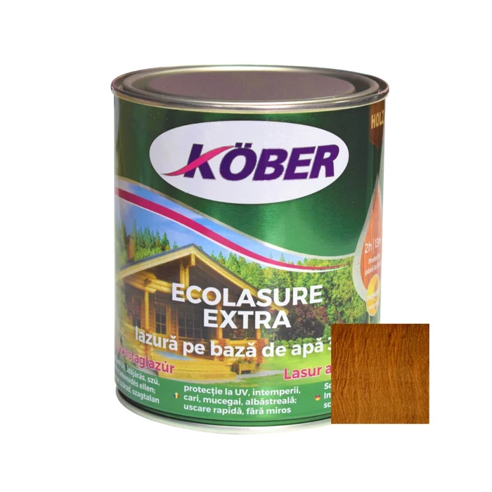 Lacuri si vopsele - Lac pentru lemn ecolasure extra,stejar inchis 0.75L IG8289-C0.75L