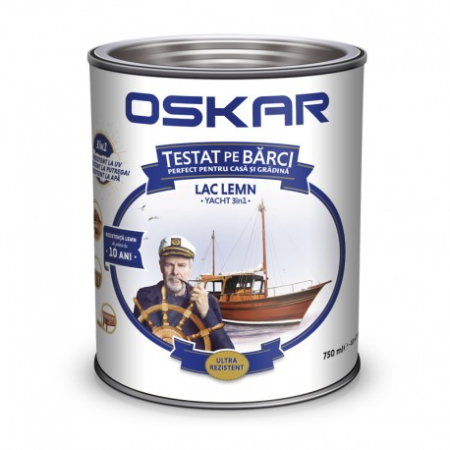 Lacuri si vopsele - Lac pentru lemn Oskar Yacht 3in1, pentru exterior, bambus, 0.75L