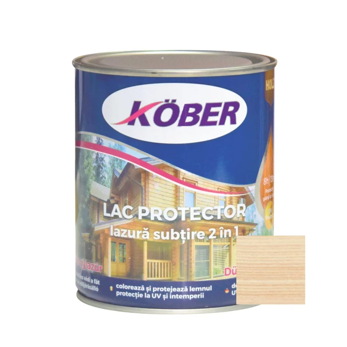 Lacuri si Vopsele - Lac protector pentru lemn lazura subtire 2 in 1 Incolor 0.75L IG5101F-C0.75L