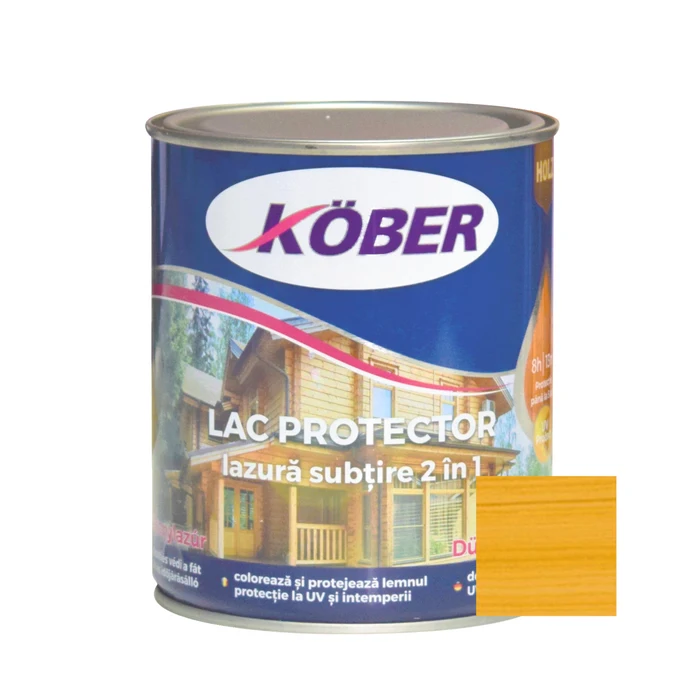 Lacuri si Vopsele - Lac protector pentru lemn lazura subtire 2 in 1 Pin 0.75L IG5112-C0.75L