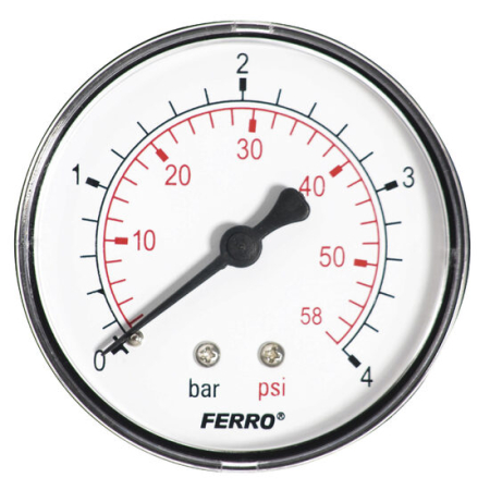 Filtre si Supape - Manometru axial FERRO M6304A 1/4''