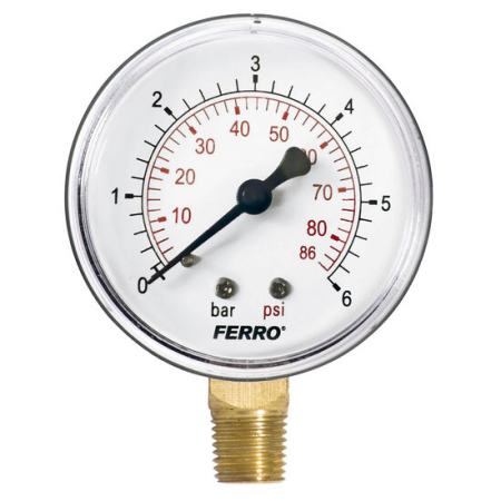 Filtre si Supape - Manometru radial FERRO M6306R 1/4''