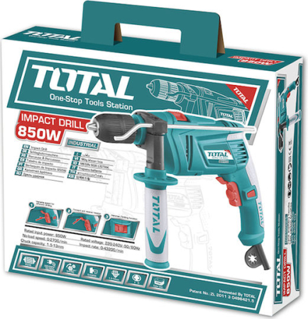 Masina de gaurit cu percutie Total 850W [2]