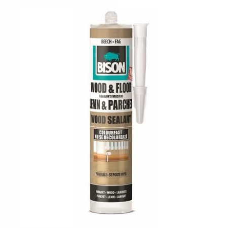 Silicon, Spuma si Accesorii - Mastic pentru lemn BISON Wood Sealant, 300ml, fag