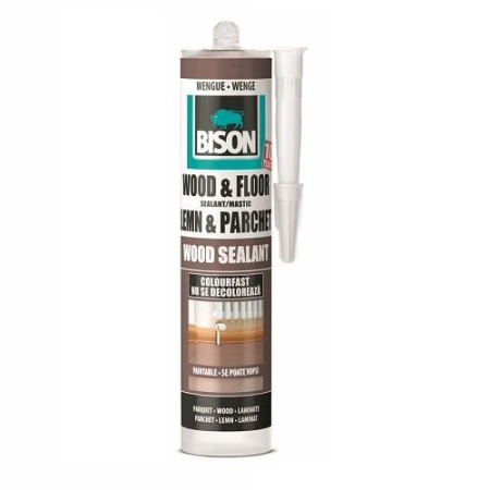 Silicon, Spuma si Accesorii - Mastic pentru lemn BISON Wood Sealant, 300ml, wenge