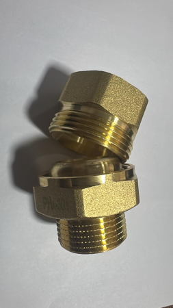 Olandez alama intarita 1" interior-exterior fara garnitura sau oring - etansare conica alama pe alama [1]