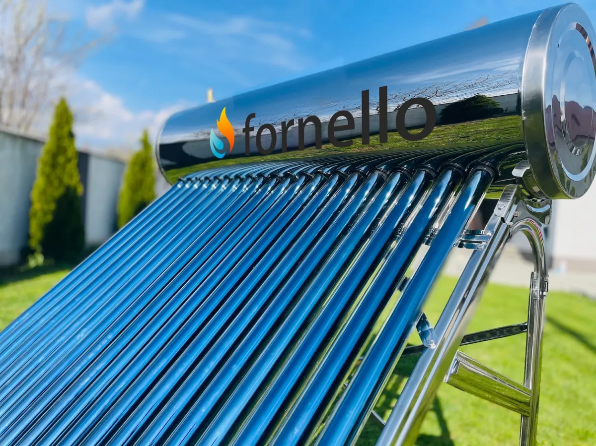 Panou solar presurizat compact FORNELLO SPP-470-H58/1800-20-c cu 20 tuburi vidate de tip heta pipe si boiler din inox de 177 litri [2]