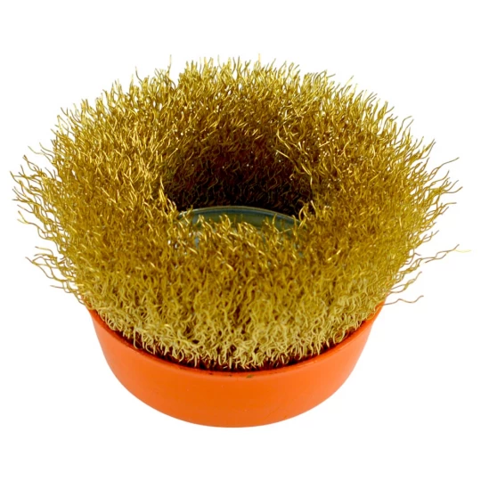 Perie cupa, sarma, 65 mm, pentru polizor unghiular M14 [1]