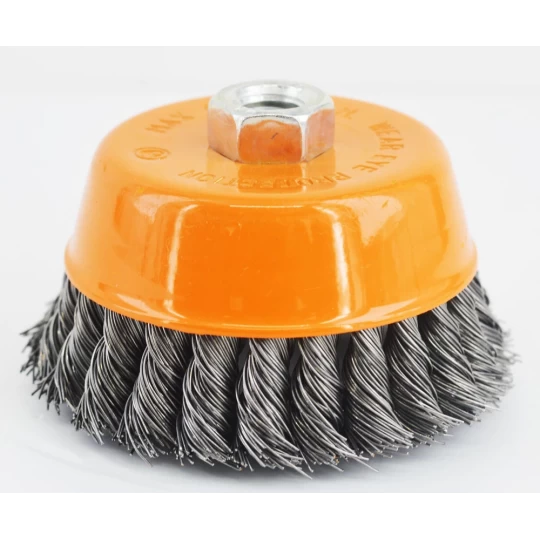 Scule si Unelte - Perie cupa, sarma toroane, 75 mm, pentru polizor unghiular  M14