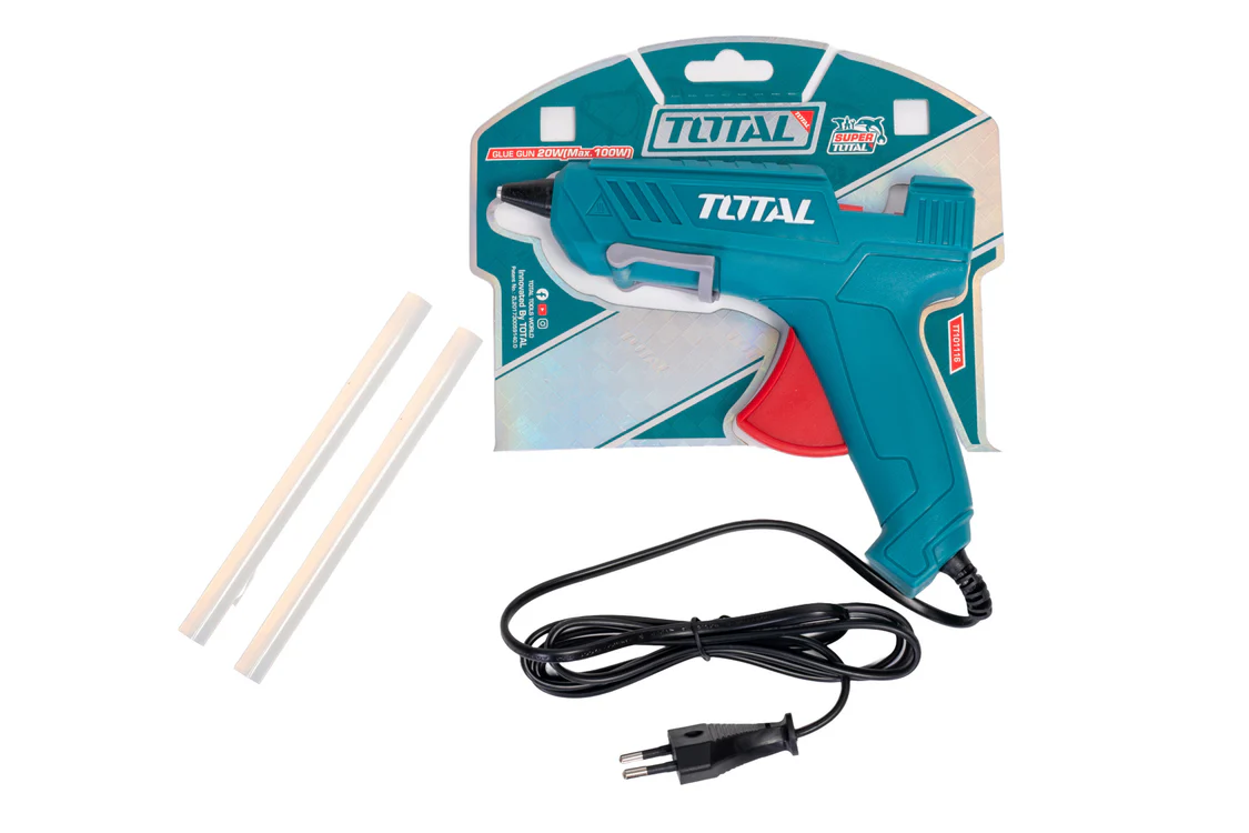 Pistol de lipit TOTAL 100W, lipire la cald cu batoane siliconice [2]