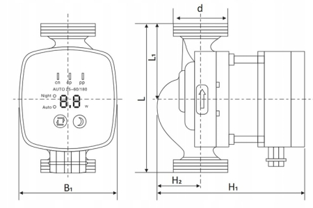 POMPA CIRCULATIE ELECTRONICA 25/60-180 PL. [2]