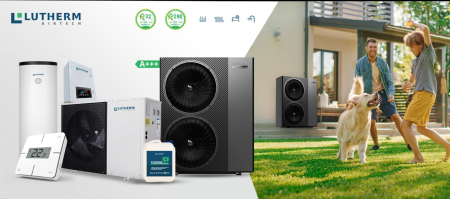 Pompă de căldură Lutherm Airtech, 22kW, 400V, R32 DC Inverter, monobloc, aer-apă [1]