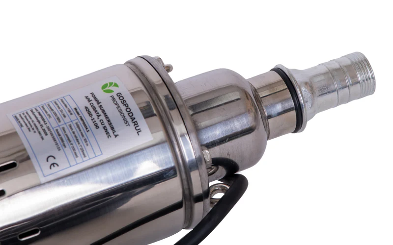 Pompa submersibila pentru apa curata Gospodarul Profesionist PMP0004.1, 1100 W, 30 l/min debit maxim, corp inox, 120 m inaltime maxima, 15 m cablu alimentare [2]