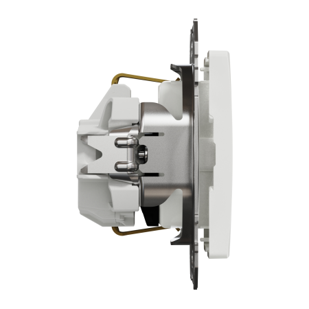 Priza simpla 2P+E cu cu obturatoare, alb Sedna Design [3]