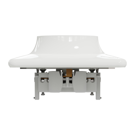 Priza dubla 2P+E, cu obturatoare, alb  Sedna Design [4]