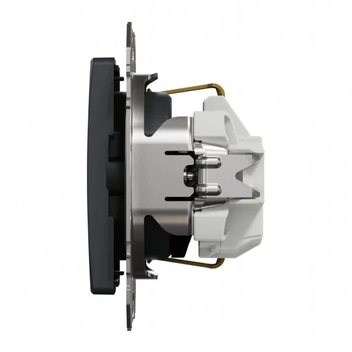 Priza simpla cu impamantare, 16A, IP20, antracit, Schneider Sedna Design [3]