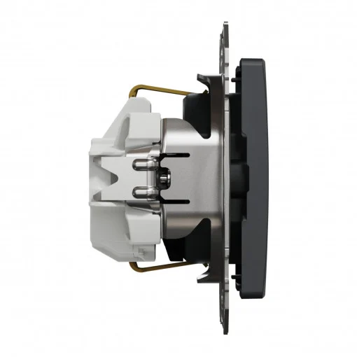 Priza simpla cu impamantare, 16A, IP20, antracit, Schneider Sedna Design [4]
