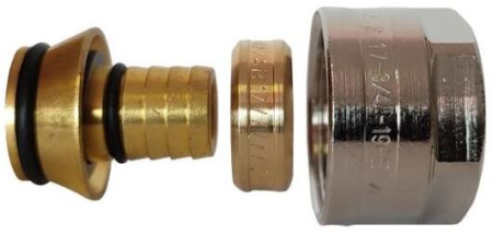 Termice - Racord  EUROCON Herz pentru tevi din material plastic ,Pardoseala 17x3/4