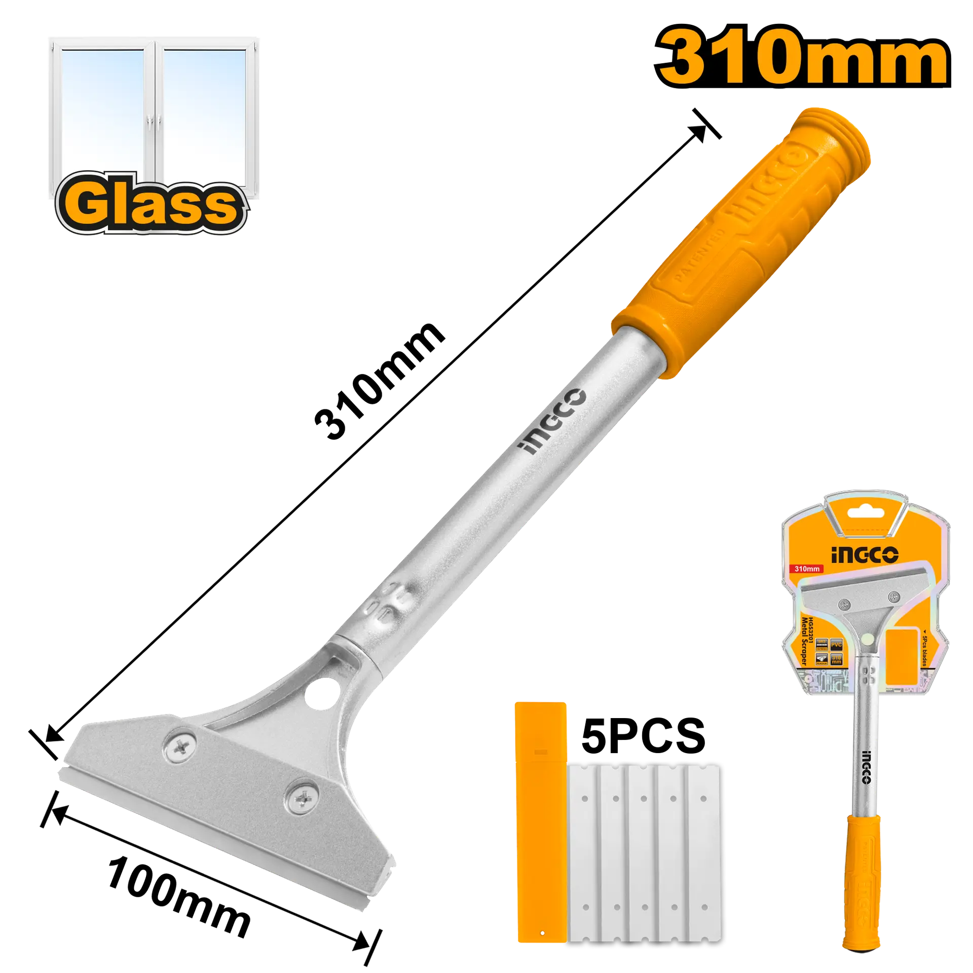 Razuitor (Spaclu cu Lama) cu Maner Aluminiu Cauciucat