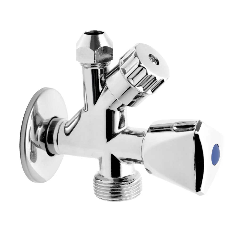 Robineti si Accesorii - Robinet coltar combinat 3/8"x1/2"x3/4" crom, CF5104