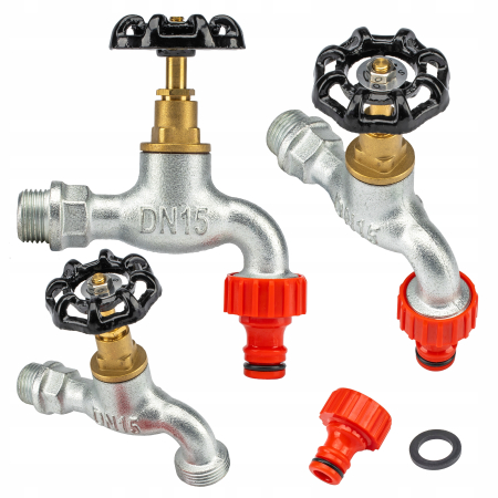 Robineti - Robinet dublu serviciu fonta 3/4" cu cupla rapida pt furtun