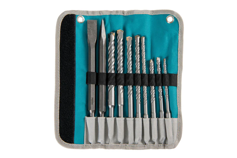 Accesorii Scule Electrice - Set 10 piese SDS Plus dalta, spitz si burghie