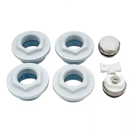 Set accesorii montaj calorifere din aluminiu, 7 piese