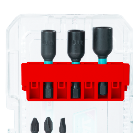 Set biti impact TOTAL 31 piese, 25/50/89 mm, piulite magnetice, suport inclus [2]