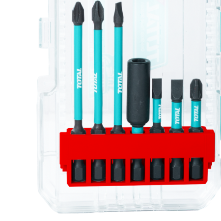 Set biti impact TOTAL 31 piese, 25/50/89 mm, piulite magnetice, suport inclus [3]