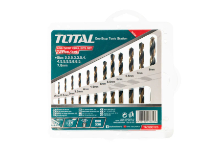 Scule de Mana - Set burghiu pentru metal Total - HSS 12 buc