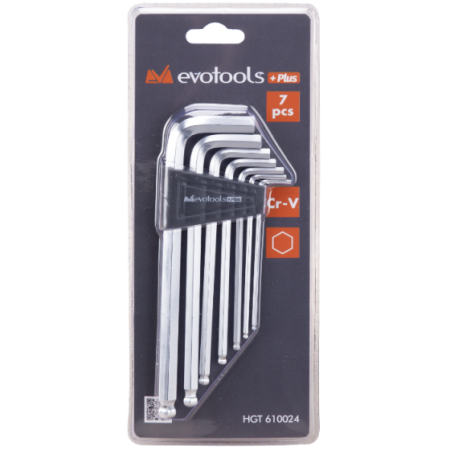 Scule de Mana - Set chei Imbus CR-V Cap Rotunjit 7 Pcs ETP