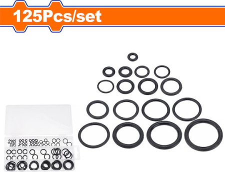 Set garnituri scule electrice 0-ring Wadfow, NBR, 125 piese [1]